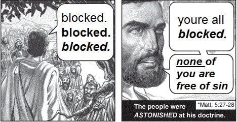 wint on Twitter: "blocked. blocked. blocked. youre all blocked. none of you  are free of sin" / Twitter