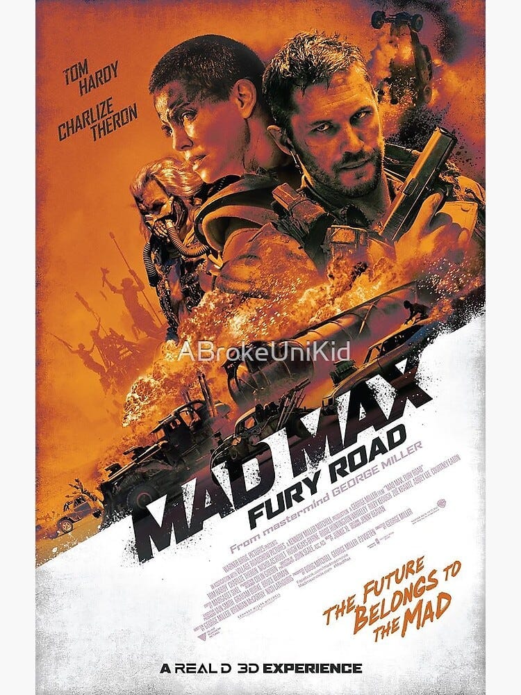 Mad Max Fury Road Movie Poster " Greeting Card by ABrokeUniKid | Redbubble